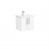 Vitra Root Flat 60 cm Beyaz Kapaklı Banyo Dolabı Alt Modül Lavabo - 1