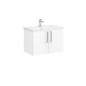 Vitra Root Flat 80 cm Beyaz Kapaklı Banyo Dolabı Alt Modül Lavabo - 1