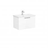 Vitra Root Flat 80cm Beyaz Çekmeceli Banyo Dolabı Alt Modü Lavabo - 1