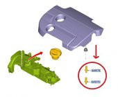 Ford B-Max Subap Kapağı Muhafaza Lastik Saplaması 2012-2018 - 2