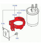 Ford Connect Mazot / Yakıt Filtre Bağlantı Kelepçe Braketi 20022013 - 9
