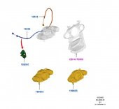 Ford Fiesta Kalorifer Cam - Ayak Yönlendirme / Kumanda Teli Orta Mavi 8A6119236BA thumbnail 2