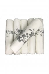 Bulteks Simli Nakışlı Kadife Desen 1 Havlu 30X50 - 1