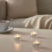 IKEA FINSMAK 3 ADET DEKORATİF CAM TEALIGHT MUMLUK - 2