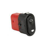 Transit V-184 Cam Açma Düğmesi Tekli Kırmızı 95BG14529AB - 1
