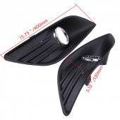 Ford Focus Sis Far Çerçevesi Sisli Tip Sağ-Sol Takım Krom 2008-2012 - 10