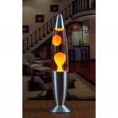 Lav Lambası Turuncu Büyük Boy 41 cm Gece Lambası Lava Lamp Turuncu - 1