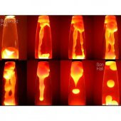 Lav Lambası Turuncu Büyük Boy 41 cm Gece Lambası Lava Lamp Turuncu - 3