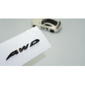 DK Tuning AWD Bagaj Siyah ABS 3M 3D Yazı Logo Subaru İle Uyumlu - 1
