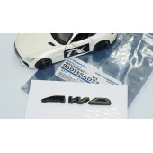 DK Tuning AWD Bagaj Siyah ABS 3M 3D Yazı Logo Subaru İle Uyumlu - 5