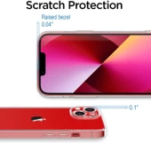 Vendas iPhone 14 Plus Uyumlu (14 Plus) Simple Serisi Kamera Korumalı Soft Şeffaf Silikon Kılıf + Seramik Nano Ekran Koruyucu - 3