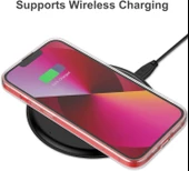 Vendas iPhone 14 Plus Uyumlu (14 Plus) Simple Serisi Kamera Korumalı Soft Şeffaf Silikon Kılıf + Seramik Nano Ekran Koruyucu - 5