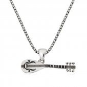 925 Ayar Gümüş Saz Erkek Gümüş Kolye - 1