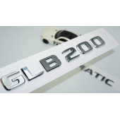 DK Tuning GLB200 4Matic Bagaj Krom ABS Yazı Logo Benz İle Uyumlu - 1