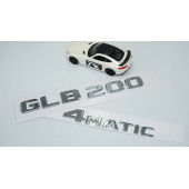 DK Tuning GLB200 4Matic Bagaj Krom ABS Yazı Logo Benz İle Uyumlu - 2
