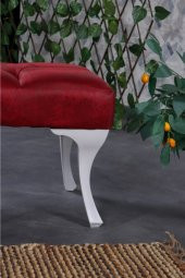 Stoker Puf & Benç 45X90-Pls Ayak Silenebilir Kumaş Bordo - 4