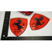 Ferrari Scuderia Çamurluk Yanı 3M 3D Damla Desen Logo Seti - 5