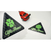 Alfa Romeo Yonca Logo Yan Çamurluk 3M 3D Karbon Damla Logo Amblem - 1