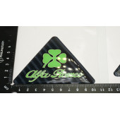 Alfa Romeo Yonca Logo Yan Çamurluk 3M 3D Karbon Damla Logo Amblem - 5
