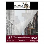 Aydınger Kağıdı A3 90 gr 50li Eskiz Kağıdı 1 Paket Artlantis Aydınger Kağıt 29,7x42 cm 1 Paket - 1