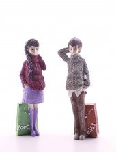 Dekoratif Love Miss İki Aşık Biblo 20cm -1AB - 1