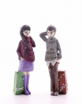Dekoratif Love Miss İki Aşık Biblo 20cm -1AB - 2