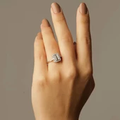 Pırlanta Baget Yüzük - 1