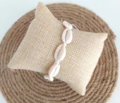 Bileklik Halhal Deniz Kabuklu Ayarlanabilir İp Bileklik Bijuteri Takı Halhal Aksesuar - 3