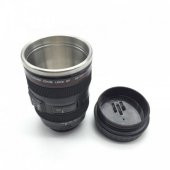 Objektif Görünümlü Lens  Kupa Çelik Kahve Çay Termos Mug Bardak - 3