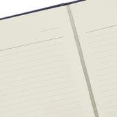 Atatürk Baskılı Termo Suni Deri Kapaklı Çizgili A5 Ajanda Not Defteri LACİVERT - 2