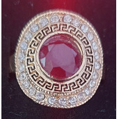Bordo Yuvarlak Yüzük - 1