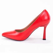 Dagoster DZA07-388451 Kırmızı Stiletto Topuklu Kadın Ayakkabı - 3