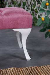 Stoker Puf & Benç 45X90-Pls Ayak Silenebilir Kumaş Pembe - 3
