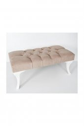 Bensimon Puf & Benç 45X90-Pls Ayak Silenebilir Kumaş Kahve K1 - 3