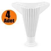 Mobilya Kanepe Koltuk Ünite Ayağı 17 cm Beyaz Baza Ayak (4 ADET) thumbnail 1