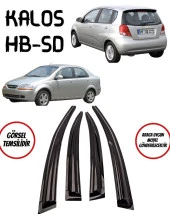 Chevrolet Kalos Hb Cam Rüzgarlığı 4lü Parlak Siyah thumbnail 1