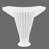 Mobilya Kanepe Koltuk Ünite Ayağı 12 cm Beyaz Baza Ayak (4 ADET) - 2