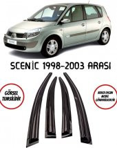 Renault Scenic Cam Rüzgarlığı 4lü 1998-2003 Takım Parlak Sİyah - 1