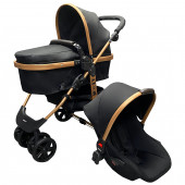 MOOLY SC-2401 Travel Sistem Bebek Arabası Gold - Siyah - 2