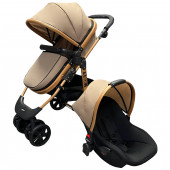 Mooly SC-2401 Travel Sistem Bebek Arabası Gold-Kahve - 1