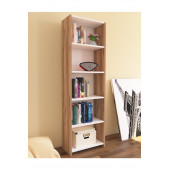 Nur Mobilya Maya 5 Raflı Kitaplık Atlantikçam Beyaz - 2