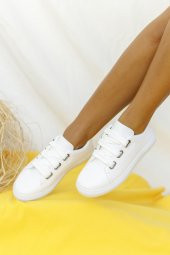 Pembe Potin Kalın Bağcıklı Rahat Kalıp Kadın Sneaker YN320-22 - 11