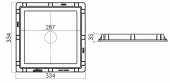 30x30 Rögar Kapağı / Çerçeve + Düz Kapak - 2