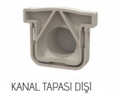80x65x1000mm Drenaj Kanalı / Plastik Izgara + Oluk + Tapa - 2