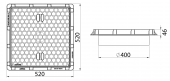 400mm Koruge Boru Uyumlu Çerçeve + Düz Kapak - 2