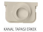 130x95x1000mm Drenaj Kanalı / Plastik Izgara + Oluk + Tapa - 3