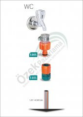 Otomatik Kelepçeli Musluk Bağlantısı + Otomatik Bağlantı (5305+5101) - 1
