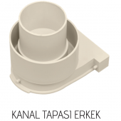 130x145x500mm Drenaj Kanalı / Plastik Izgara + Oluk + Tapa - 3