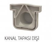 80x65x500mm Drenaj Kanalı / Plastik Izgara + Oluk + Tapa - 2