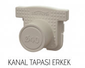 80x65x500mm Drenaj Kanalı / Plastik Izgara + Oluk + Tapa - 3